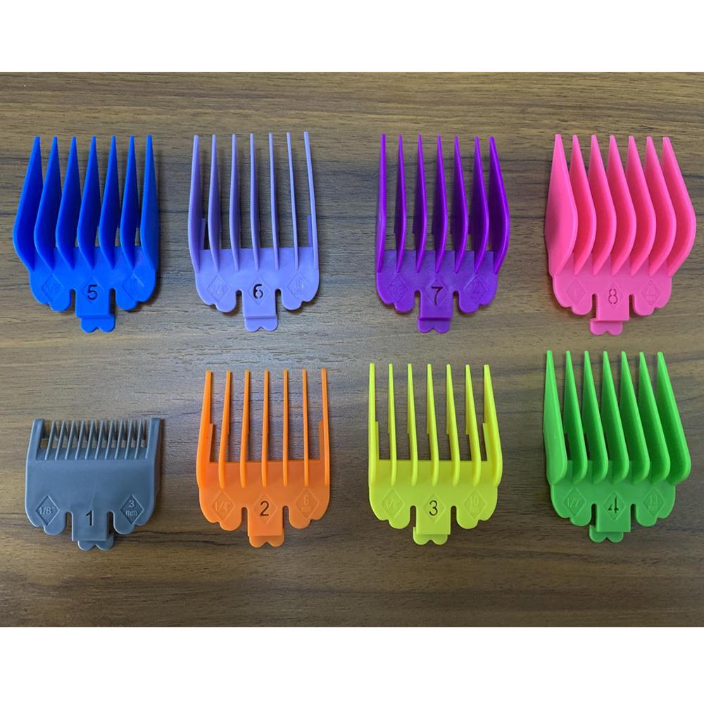 8 stücke/Kit 3mm -25mm Universal Haar Haarschnitt Push-Clip Clipper Grenze Kamm Trimmer