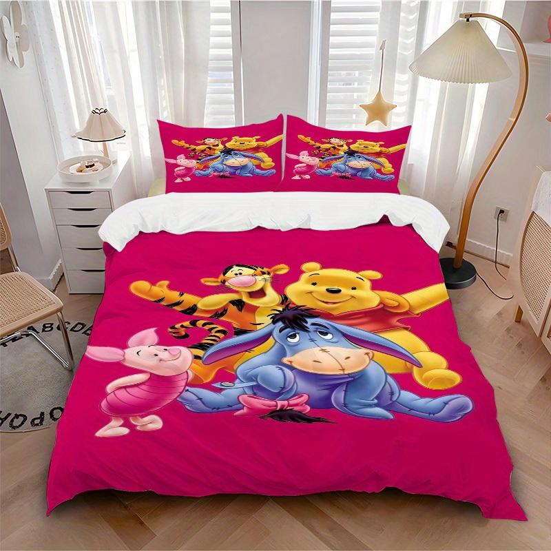 

3pcs set Winnie And Friend Print Bedding quilt cover, soft and comfortable quilt cover suitable for bedroom and guest room20 135x200cm