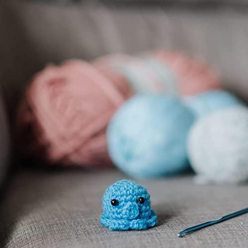 100 Pcs Safety Eyes for Crochet Toys, Plastic Button Eyes with Washers for Amigurumi, Plush Toys, Teddy Bear Crafting (6-12mm Assorted Sizes)