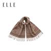 ELLE Women's 100% Merino Wool Jacquard Scarf & Shawl Gift Set