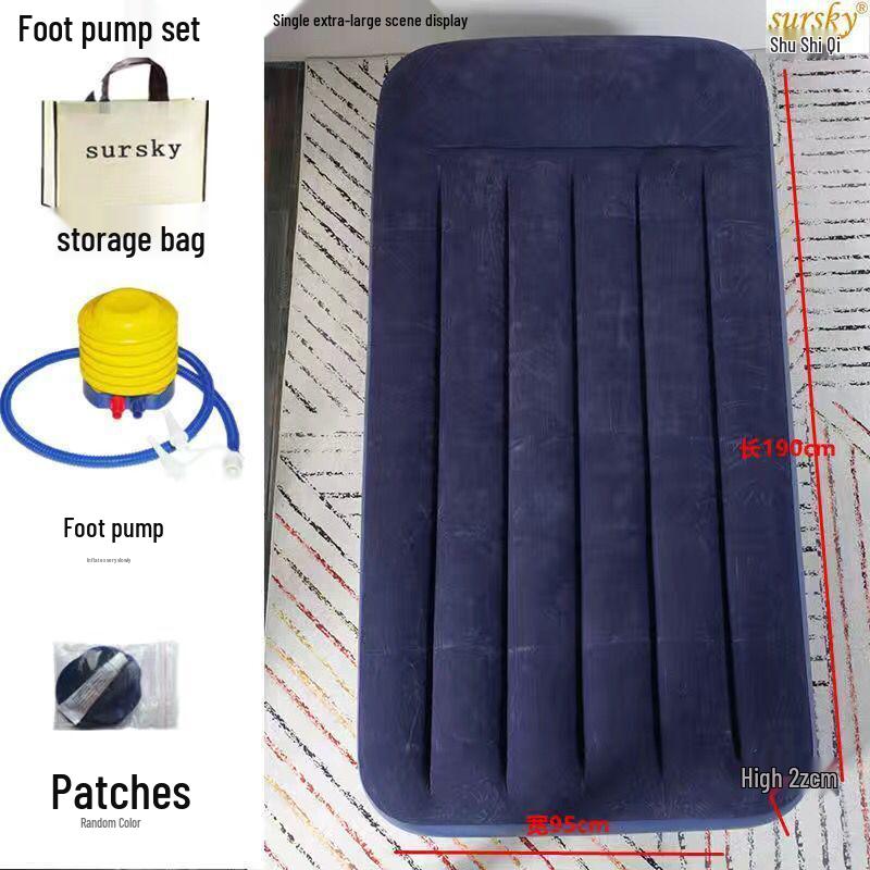Einzelne faltbare aufblasbare Luftmatratze für Camping und Wohnheim