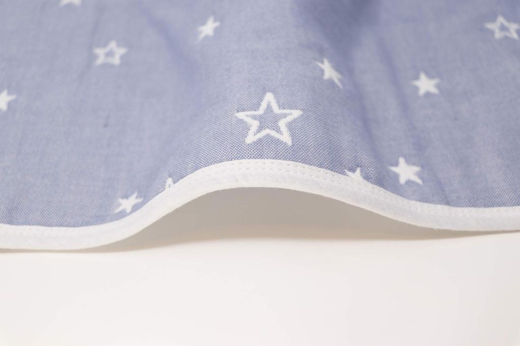 LILY CUPS Gauze Toddler Nursery Baby Towel Baby Baby Gift and Crown of L 110 X 110 6-layer Blanket, Blanket, School, Blanket, Nap, (star (set 2),