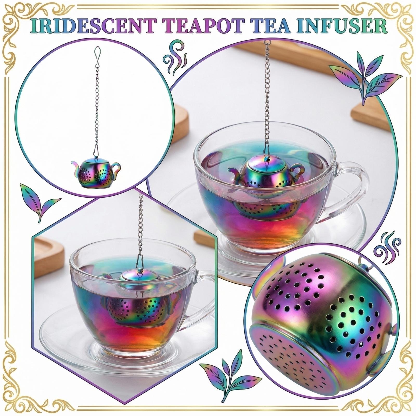 Creative Hooked Teapot Shaped Tea Filter one size