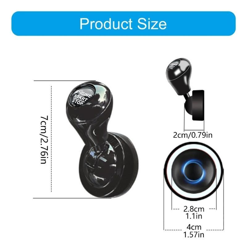 Push To Start Button Decoration In Four Classical Color Joystick Cover Car Start Button Cover Rocker