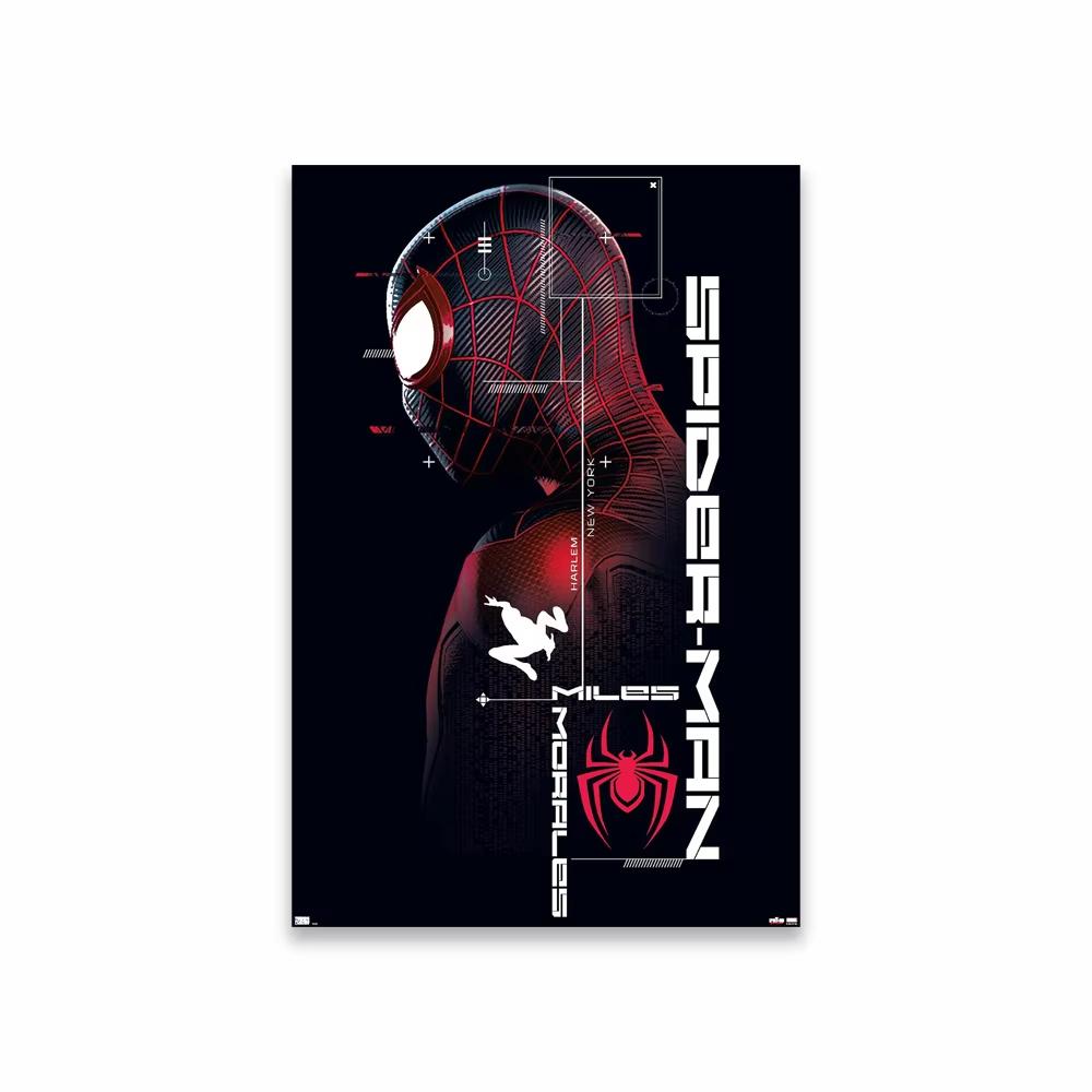 Spider Man Comics Poster Superhero Cartoon Movie Art Canvas Painting The Amazing Spider Man Prints Bedroom Decoration 21X30CMNo Framed