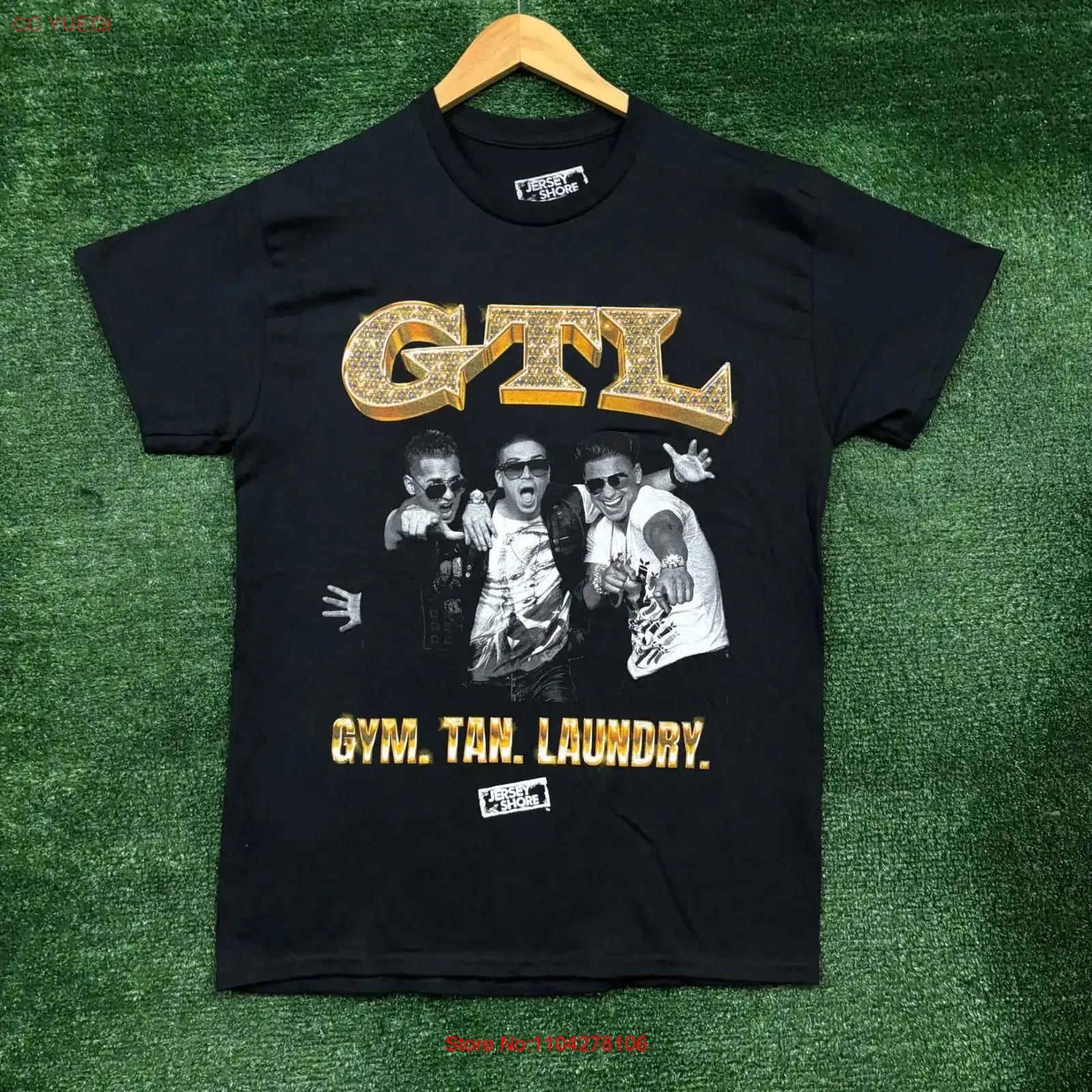 

MTV Jersey Shore GTL Gym Tan Laundry T Shirt Size Medium vintage Washed Breathable designer clothes Unisex Comfortable homme 5XL різнокольоровий