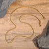 Prjewel 2mm Stainless Steel Box Chain Chokers For Men Boy Gold Plated Metal Ks Short Neck Collar Necklaces Father's Day Gift