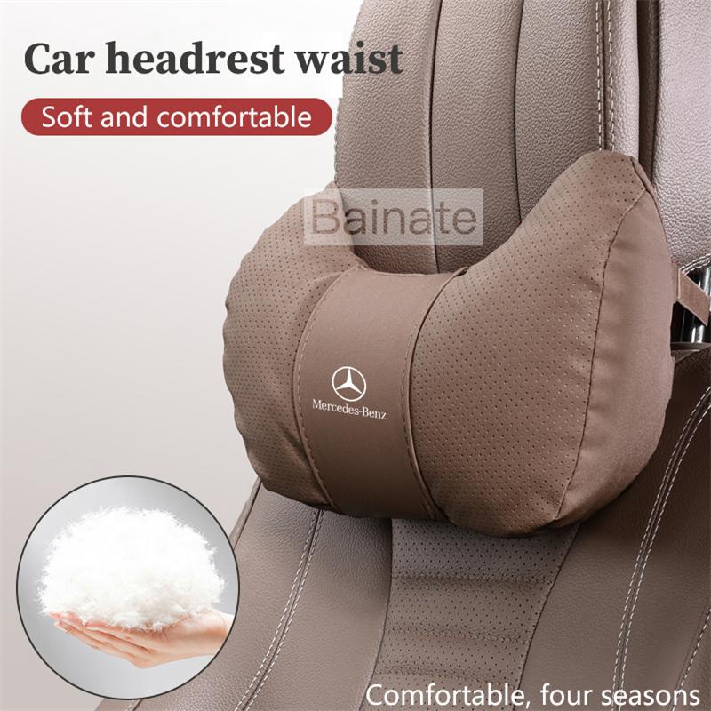 For Mercedes Benz A C E V S Class CLA CLS GLA GLC GLK GLS SLK ML Vito Car Headrest Soft Neck Pillow Seat Lumbar Cushion Support