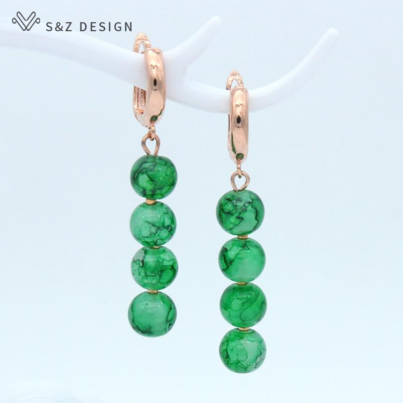 

Милые круглые цветные стеклянные бусины, серьги-подвески цвета розового золота, милые модные серьги для женщин и девочек, повседневные вечерние украшения