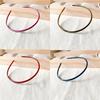 Bright Color Hairband Women Plastic Solid Color Thin Edge Toothed Non-slip Hair Hoop Headbands Girls Hair Accessories