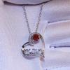 Silvery Color Mother Day Necklace For Women Mother Trendy Heart Shaped MOM Choker Chain Necklaces Charm Party Jewelry Gifts