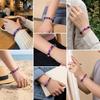 Minimalist Natural Purple Stone Beaded Bracelet for Man Women Crown Chakra Anxiety Relief Energy Yoga Accessories Jewelry Gift
