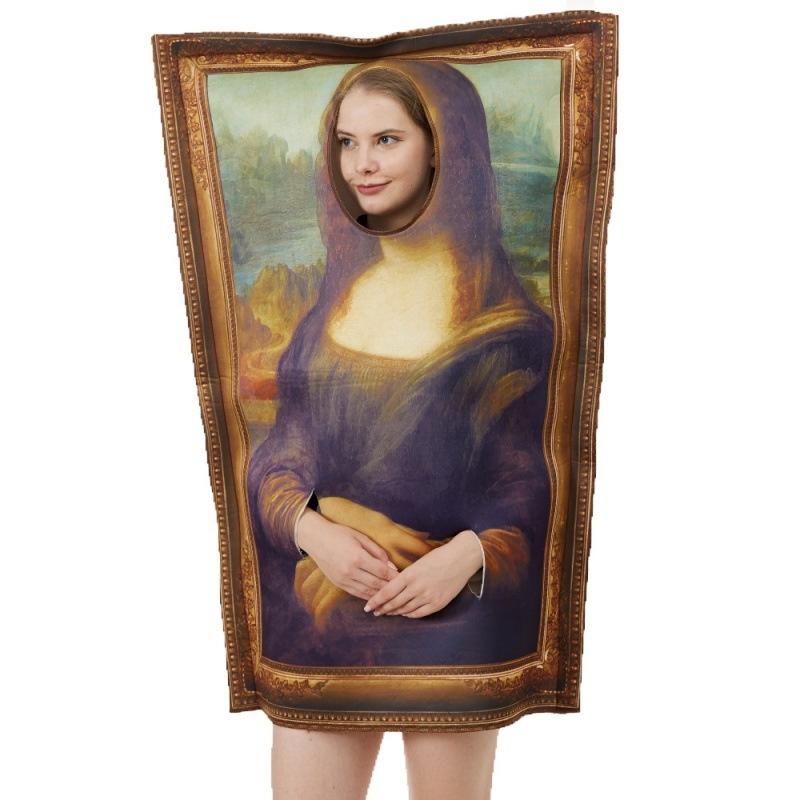 

And Trendy Playful Halloween Costume With Fun Paintings For School Performances Fun Mona Lisa