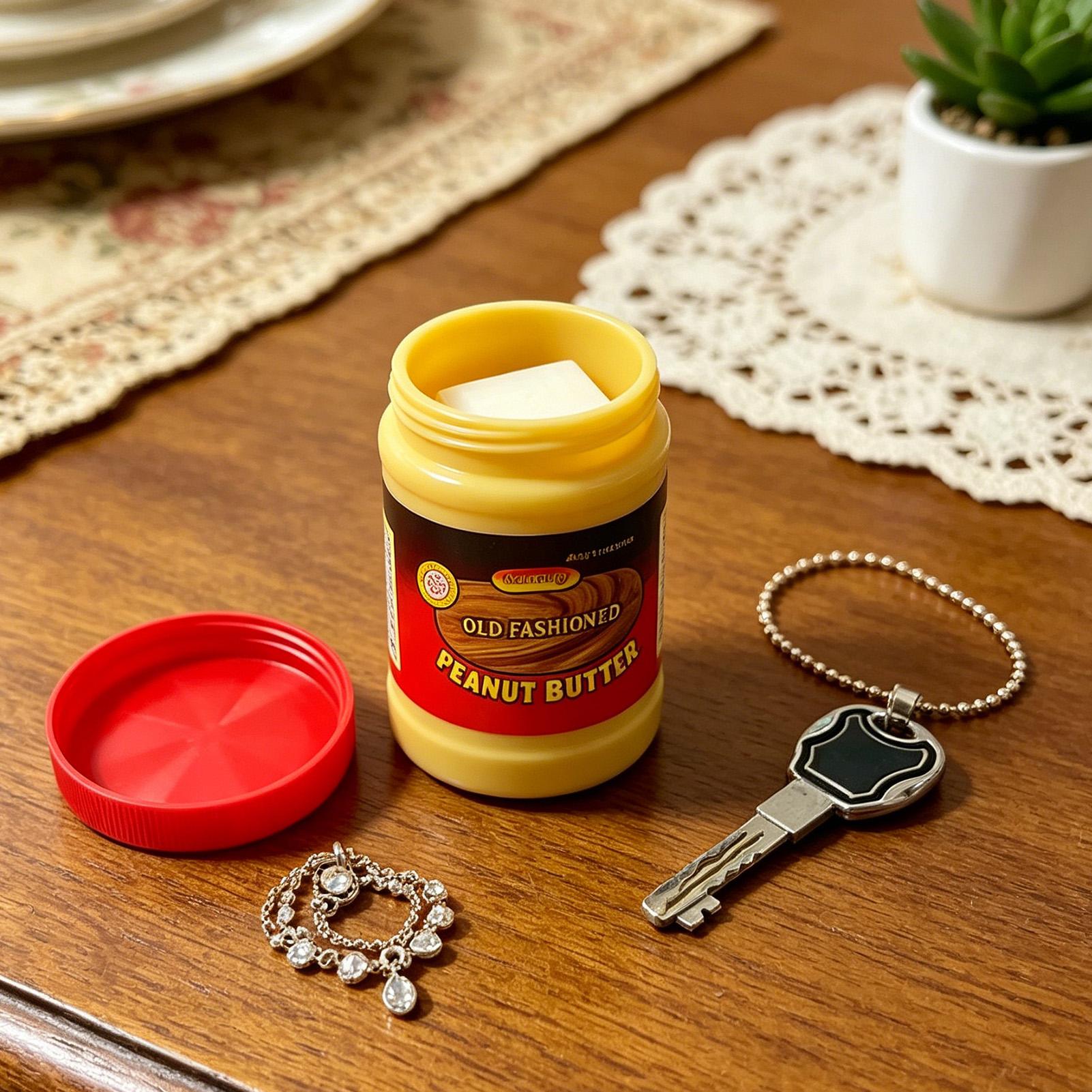 

Secret Hiding Containers Realistic Earthnut Butter Jar Prank Safe Stash Money Hiding Containers For Home Office Travel Hotel China Mainland