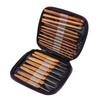 20pcs Carbonized Bamboo Bamboo Crochet Hooks Metal Tips Yarn Craft Tools  For Experts