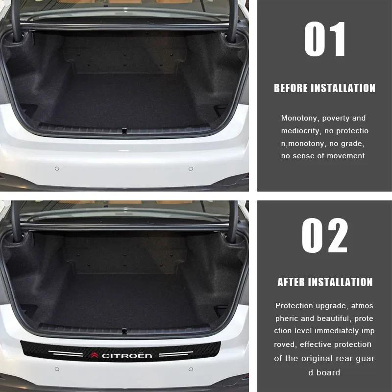 Car Trunk Scratch Strip, Trunk Protection Collision Strip For Citroen C1 C3 C4 2CV VTS Picasso Cross Cactus RD3 C4L DS3 DS4 DS5