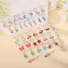 Pairs of 20 Earrings for Girls Star Plant Shape Non-pierced Earring for Teen