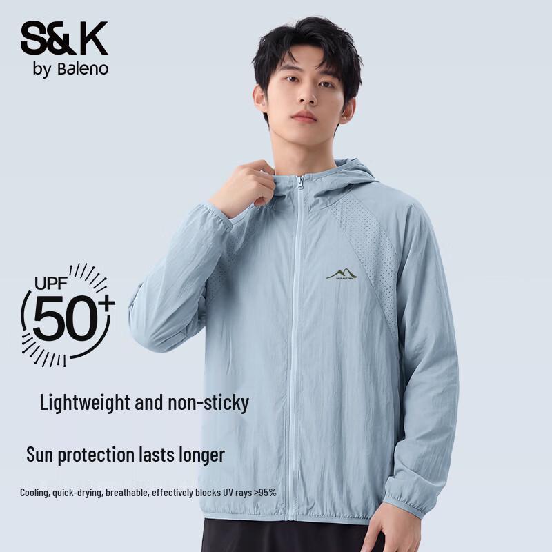 Baleno Men's Hooded UPF50+ Sun Protection Jacket