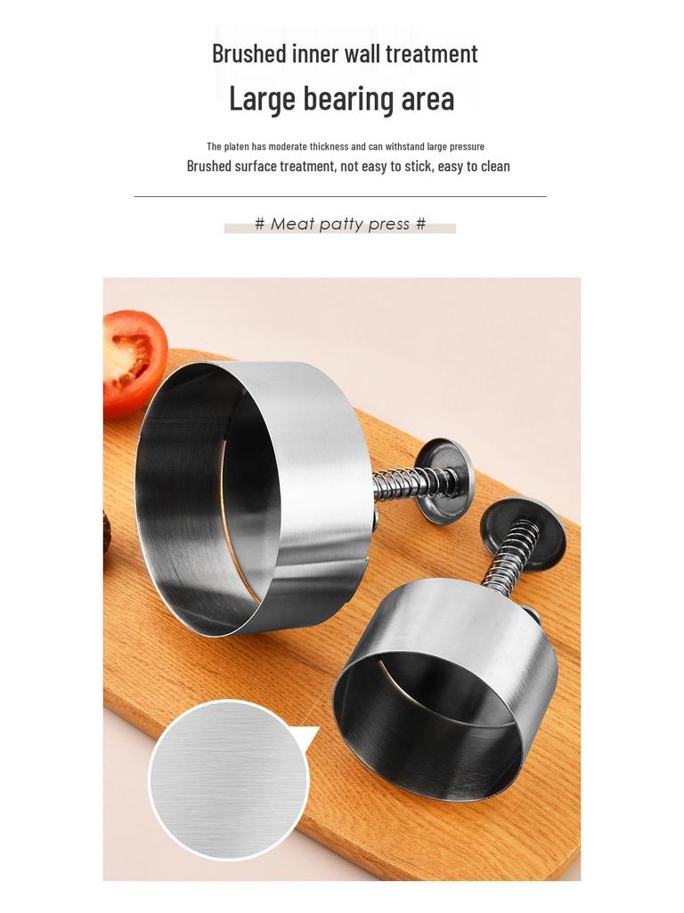 304 Stainless Steel Hamburger Patty Press Mold