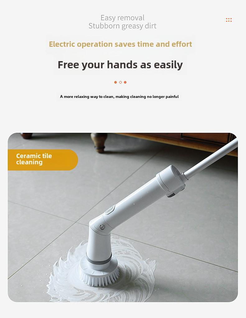 Electric Dual-Purpose Cleaning Brush for Kitchen, Bathroom & Glass - Handheld, Multifunctional & Powerful