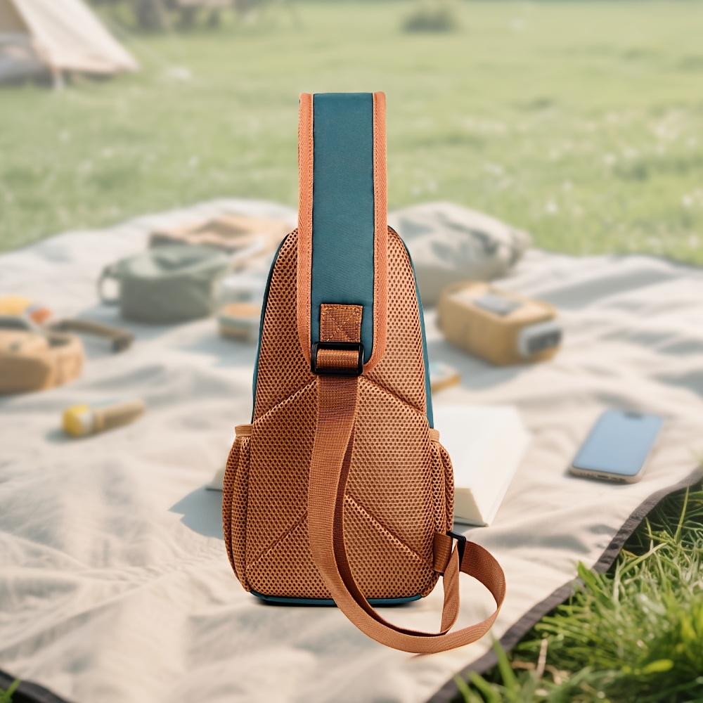 Men's crossbody bag fashionable chest bag Men's portable single shoulder bag for going out mobile phone bag casual sports shoulder bag