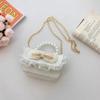 New Lace Pearl Bow Small Square Bag Travel Lipstick Crossbody Bag Small Bag Bolsos De Mujer Lujo 2025 Drop Shipping