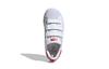 adidas Originals SUPERSTAR CF C Lace Up Breathable Low Top Kids' Skateboarding Shoes White Red FX7170