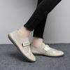 Women Hiking Shoes Driving Shoes Slip on Moccasins Beige Yellow Blue Casual Plus Size Outdoor Shoes