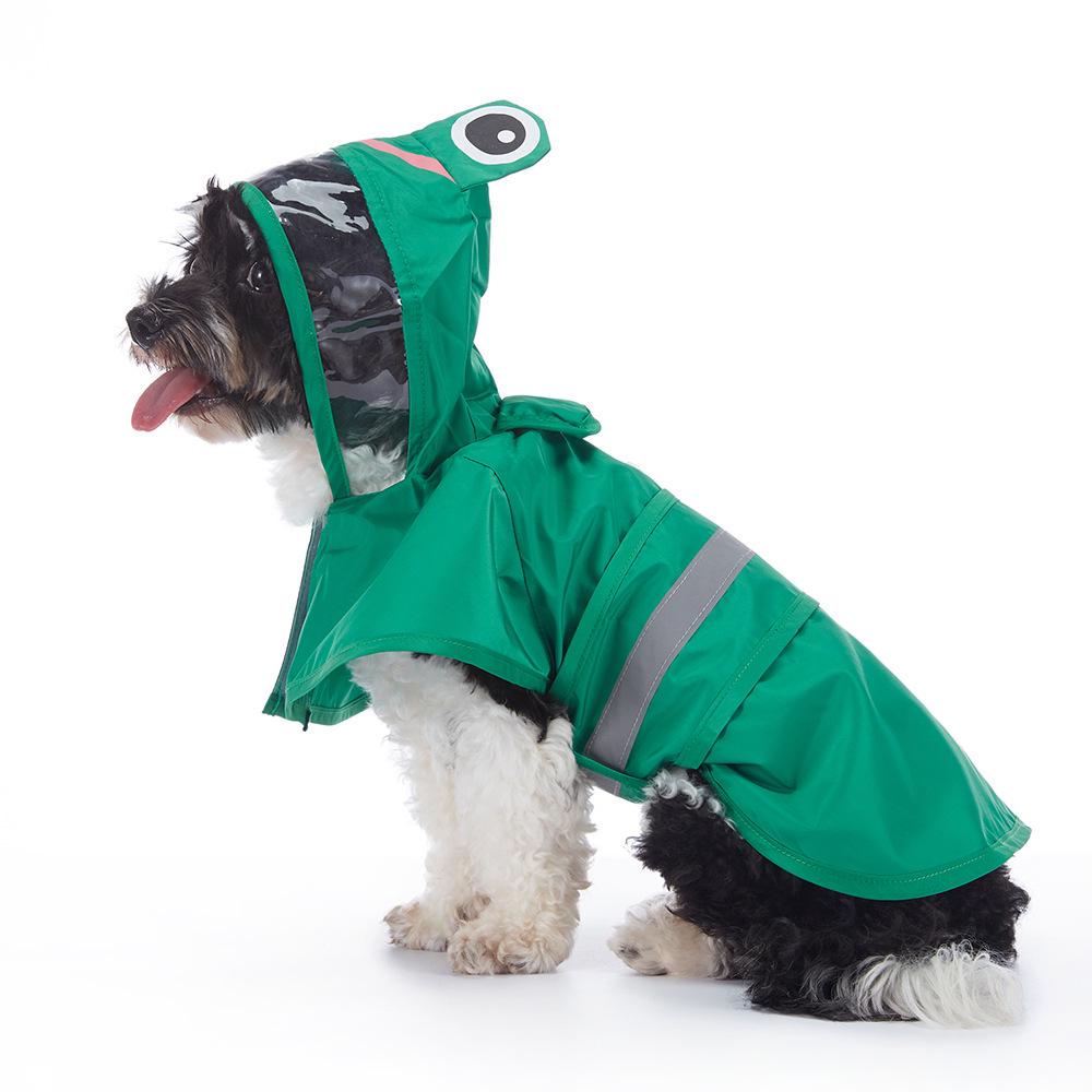 Reflective Dog Raincoat Costume: Summer Bathing Duck Design for Small Dogs