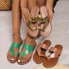 Fashion Fashion Women's Slippers Open Toed Casual Flat Slippers Female Outdoor Lightweight Beach Shoes for Women Zapatos  Summer New