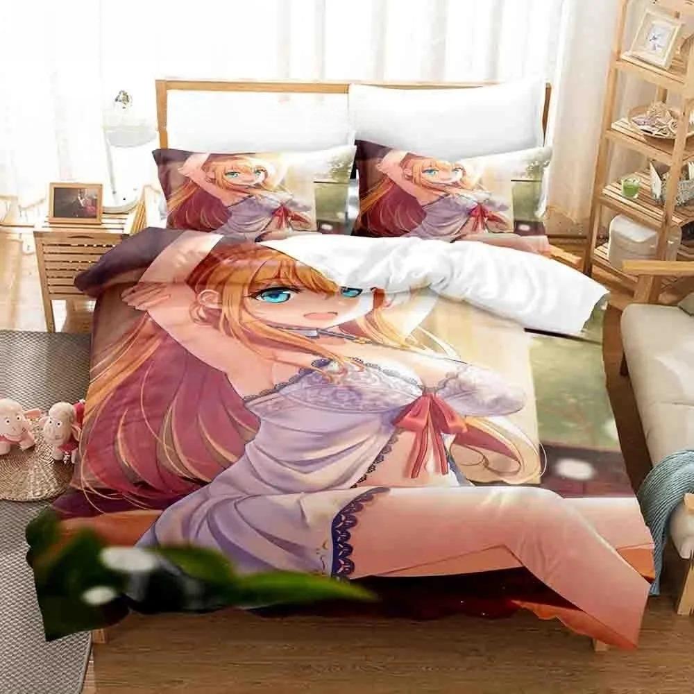 Anime Series Princes Soft with Soft Fabric Duvet Cover Pilowcase Anime Character Duvet Set High-End Premium Beding Set Boy Girl Gifts