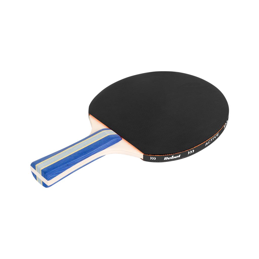 Rebel Table Tennis Racket Set, 3 Balls, Case