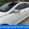 For Hyundai Sonata I45 2011 2012 2013 2014 Chrome Rearview Side View Mirror Cover Trim Protection Cap Accessories Car Styling