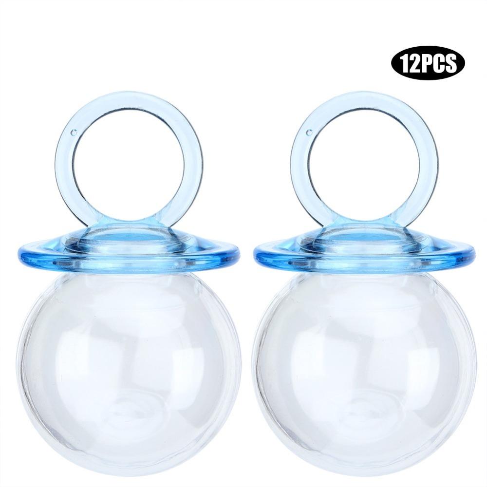 

12PCS Pink Candy Boxes Pacifier Shape Party Candy Box Snack Container Wedding Favor Box Party Favor синий