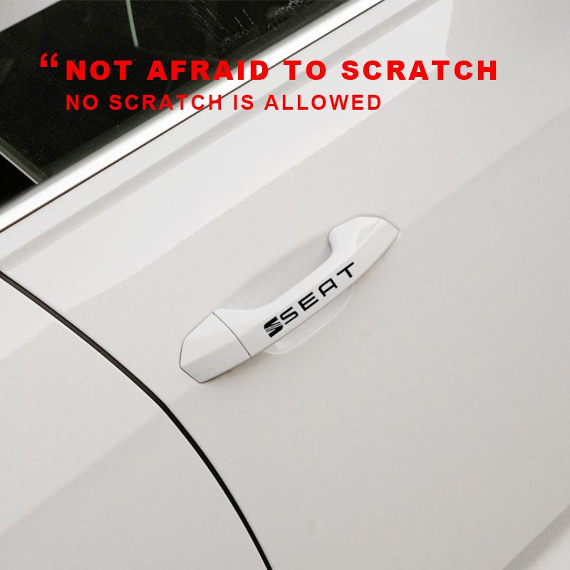 4 Stück Auto Türgriff Aufkleber Reifen Rückspiegel Aufkleber für Seat Cupra Leon 5f Ibiza 6l 6j Leon 1p Kissen Altea Xl Leon Deko