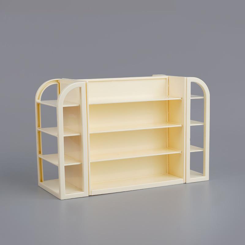 

Красивые мини-симуляция Супермаркет Четырехсторонние полки, Украшения для кукольного домика, Напитки, Игры с едой, Детская игрушка-модель для игрового домика