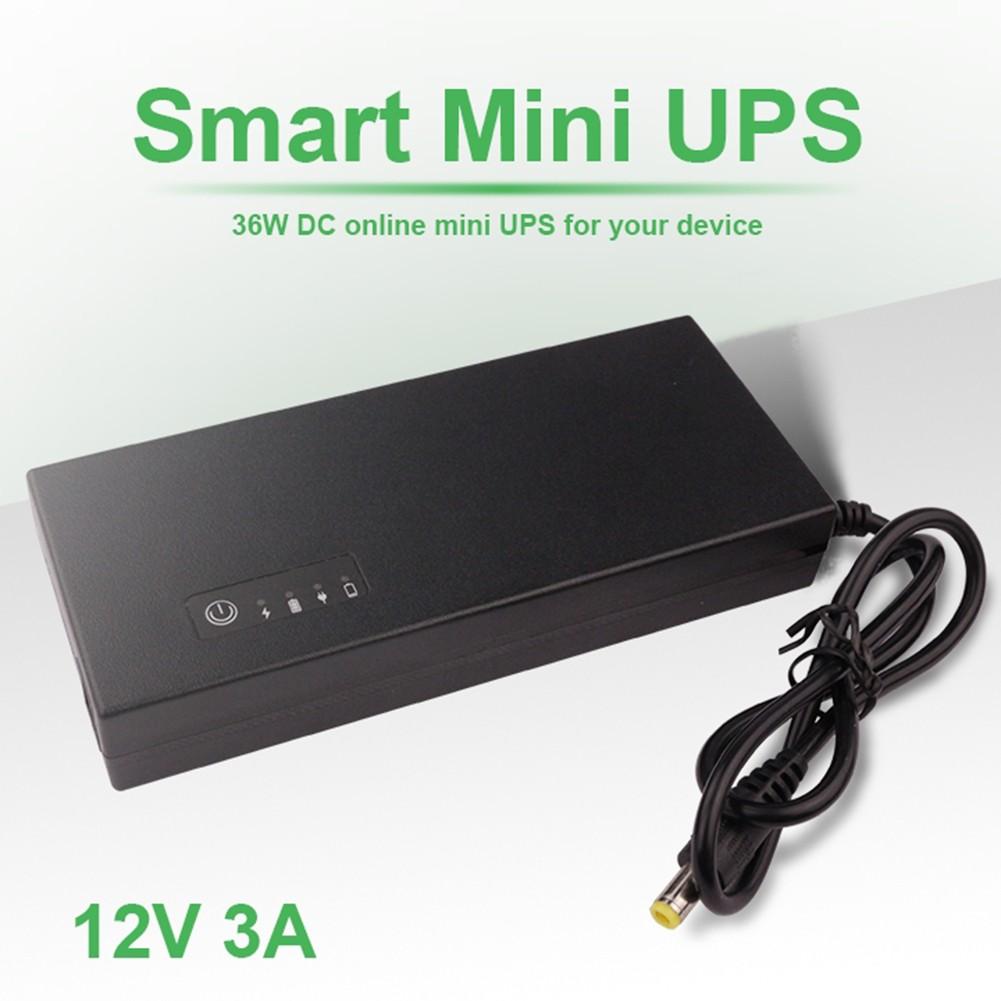 Backup Power Supply DC 12V 3A UPS Uninterruptible Power Supply