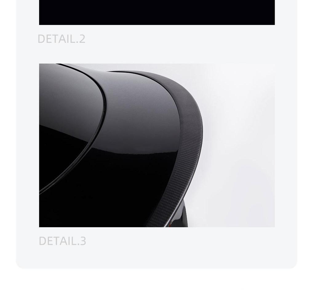 Tesla Model Y Rear Spoiler Deflector: Carbon Fiber Performance Edition