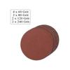 2025 125mm 10-Piece Round Sanding Discs Set with Padded Drilled Adapter for Gravel Shackle Sanding Pads