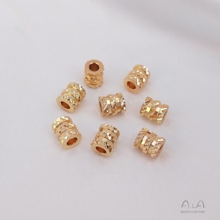 

14K Позолоченные Бусины-Разделители для Подвесок с Сохранением Цвета: Маленькая поясная трубка для браслетов, ожерелий, цепочек для ключиц своими руками