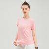Women's Lightweight Quick-Dry Casual Sports T-shirt - Round Neck, Breathable, Comfortable, Short Sleeve, Customizable.