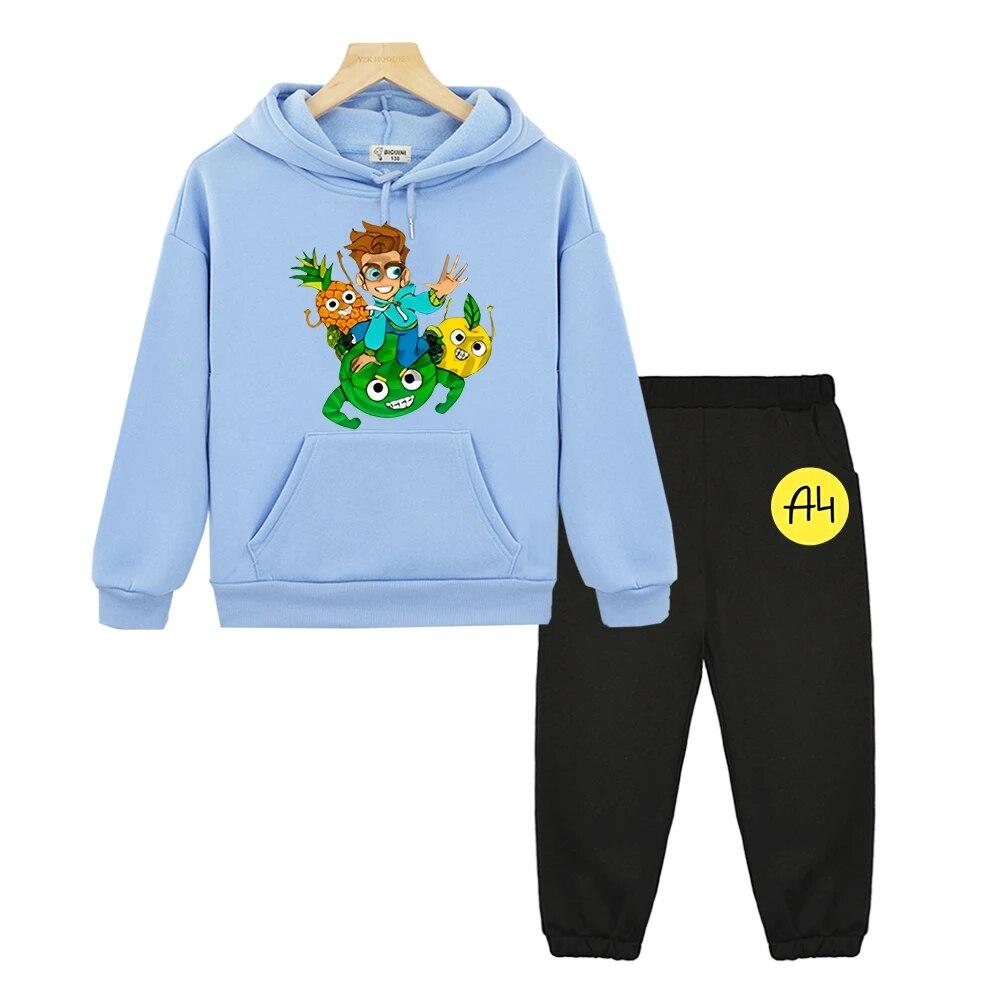 

Одежда Merch A4 для мальчиков и девочек, комплекты с капюшоном, осенний свитер, пуловер унисекс, куртка Vlad A4, толстовка с капюшоном в стиле аниме, детская бутиковая одежда