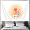 Deer Tapestry Forest Wall Hanging Nature Landscape Home Decor Room Aesthetic Backdrop Vintage Bohemian Dorm Wall Art