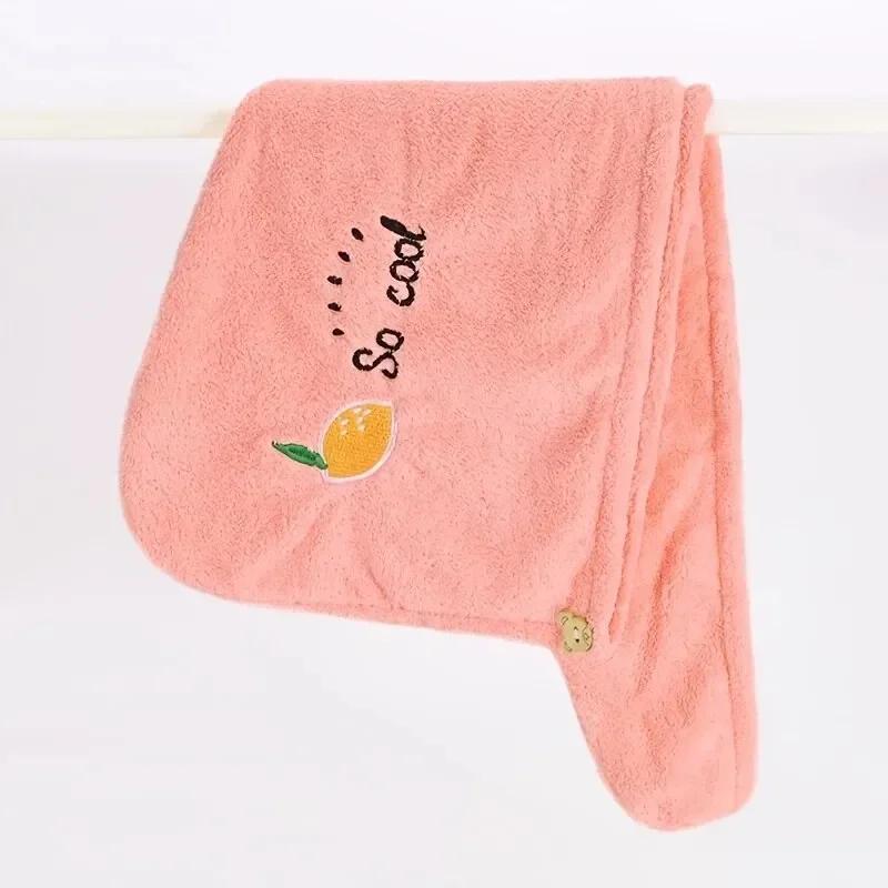 1PC Quick-Dry Hair Cap - Super Absorbent Soft Bath Towel, Cute Hair Wrap Bonnet for Women/Girls, Fast-Drying Hair Towel