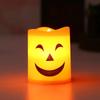 6Pcs LED Candle Light Battery Powered Pumpkin Skull Ghost Spooky Light Halloween Party Decora Ambiance Electronic Candle Lights