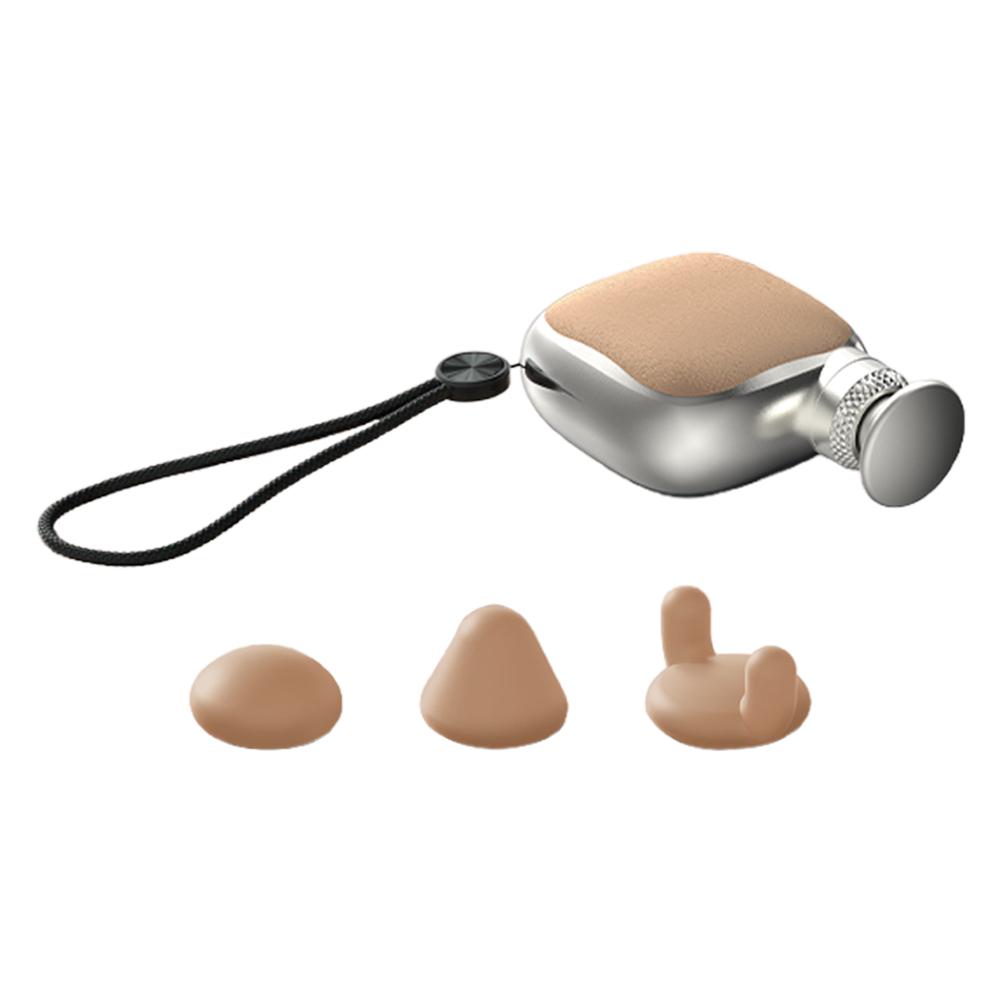 

Portable Handheld High-Frequency Vibrating Massage Gun 4-Heads Deep Tissue Muscle Relaxation for Neck And Shoulder Body Care коричневий