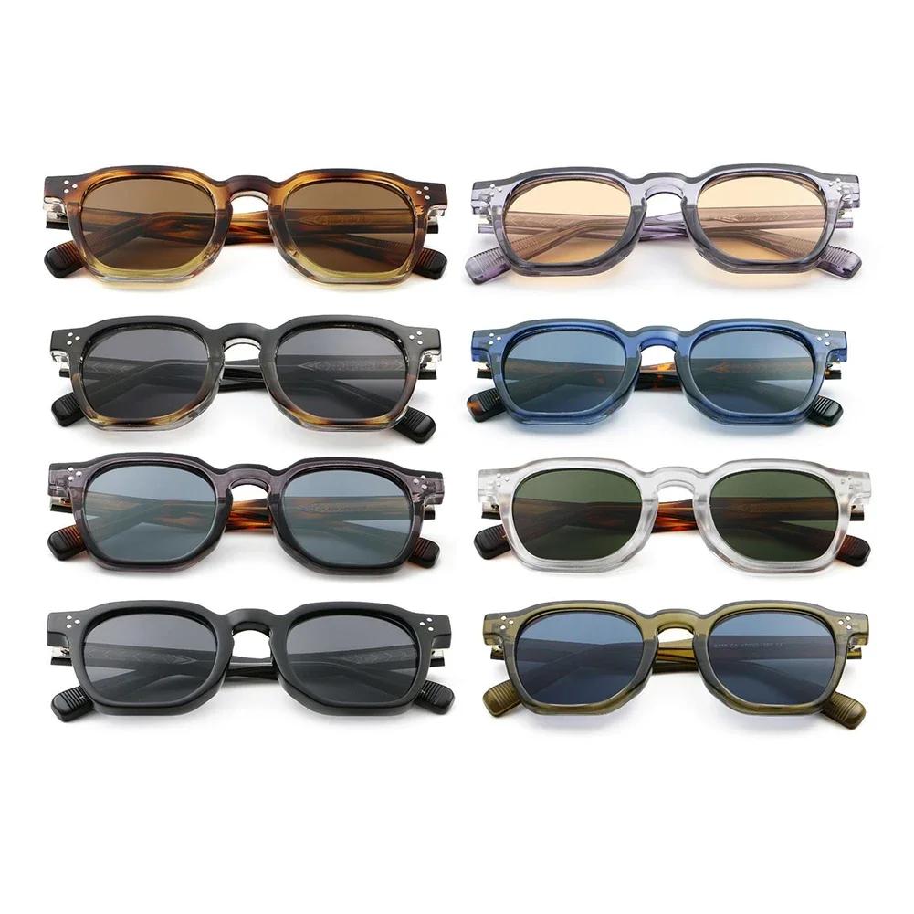 Vintage Rivet Oval Sunglasses Women Men Luxury Leopard Print Anti Blue Light Eyewear Fashion Sun Glasses
