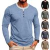 Men's Two-Piece Long Sleeve T-Shirt Casual Look Top for Everyday Wear