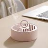 Rustproof Mosquito Coil Holder Heat Resistant Round Mosquito Incense Plate with Handle with Lid Mosquito Coil Tray Garden