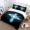 Luminous Cross Pattern Bedding Set Bedding set (1 duvet cover, 2 pillowcases, duvet not included)